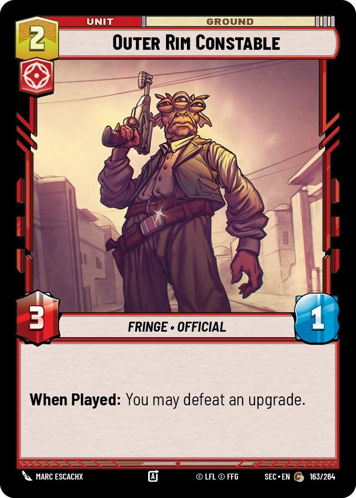 Image for Outer Rim Constable (163/264) (SEC) - Star Wars: Unlimited