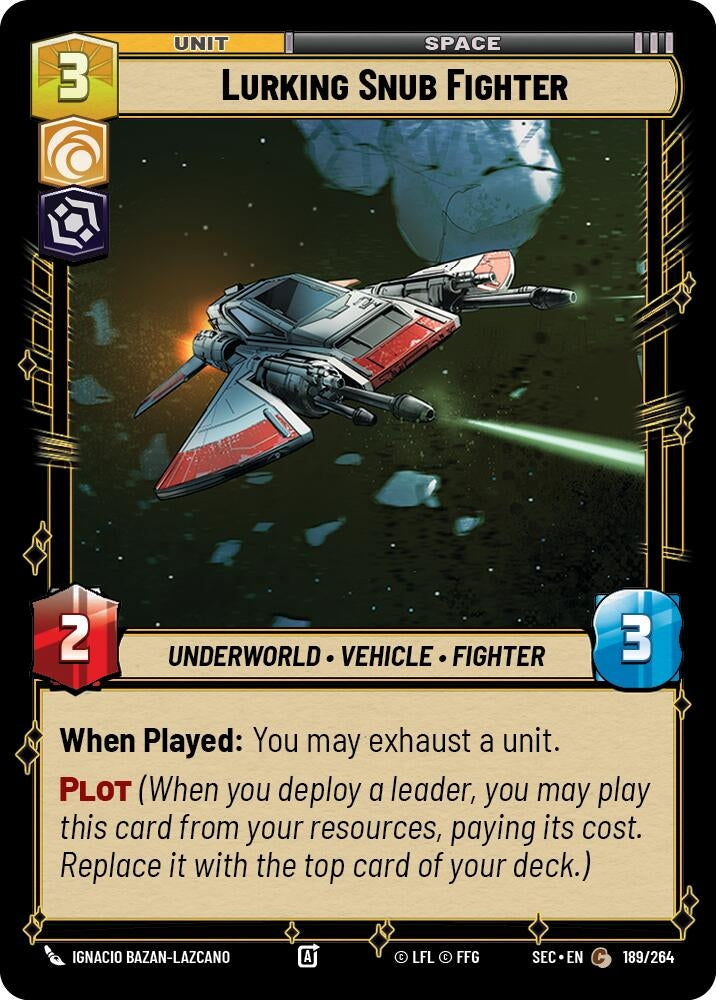 Image for Lurking Snub Fighter (189/264) (SEC) - Star Wars: Unlimited