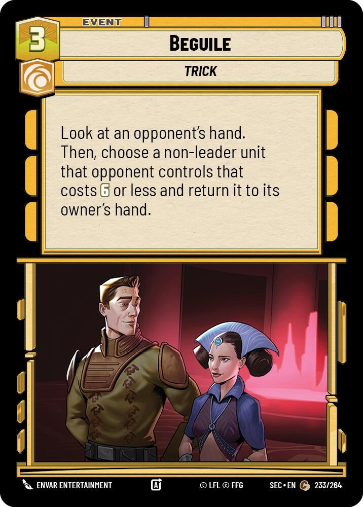 Image for Beguile (233/264) (SEC) - Star Wars: Unlimited
