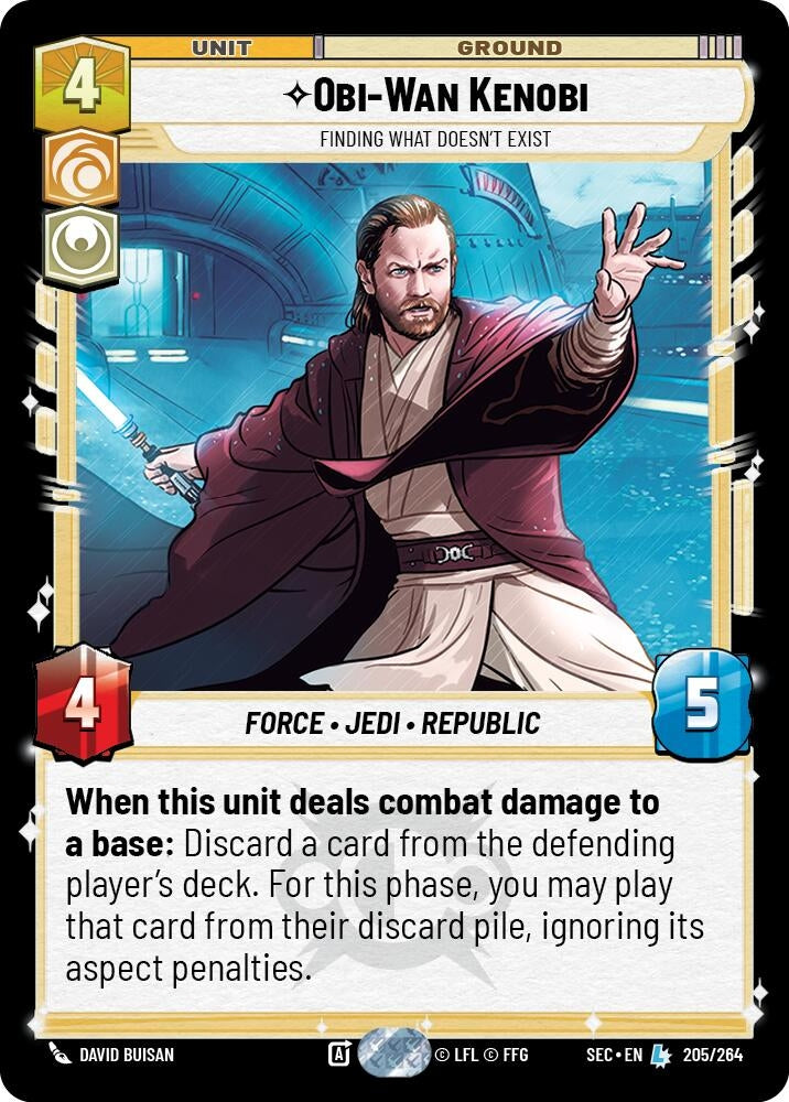 Image for Obi-Wan Kenobi - Finding What Doesn't Exist (205/264) (SEC) - Star Wars: Unlimited