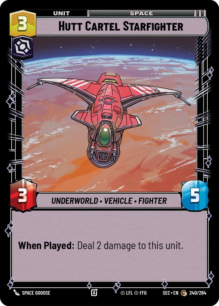 Image for Hutt Cartel Starfighter (240/264) (SEC) - Star Wars: Unlimited