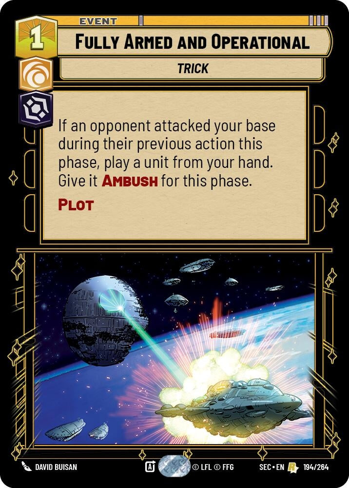 Image for Fully Armed and Operational (194/264) (SEC) - Star Wars: Unlimited