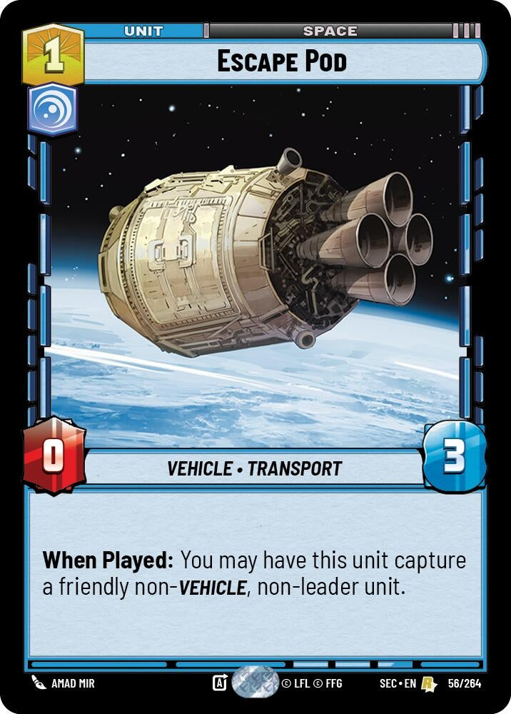 Image for Escape Pod (56/264) (SEC) - Star Wars: Unlimited