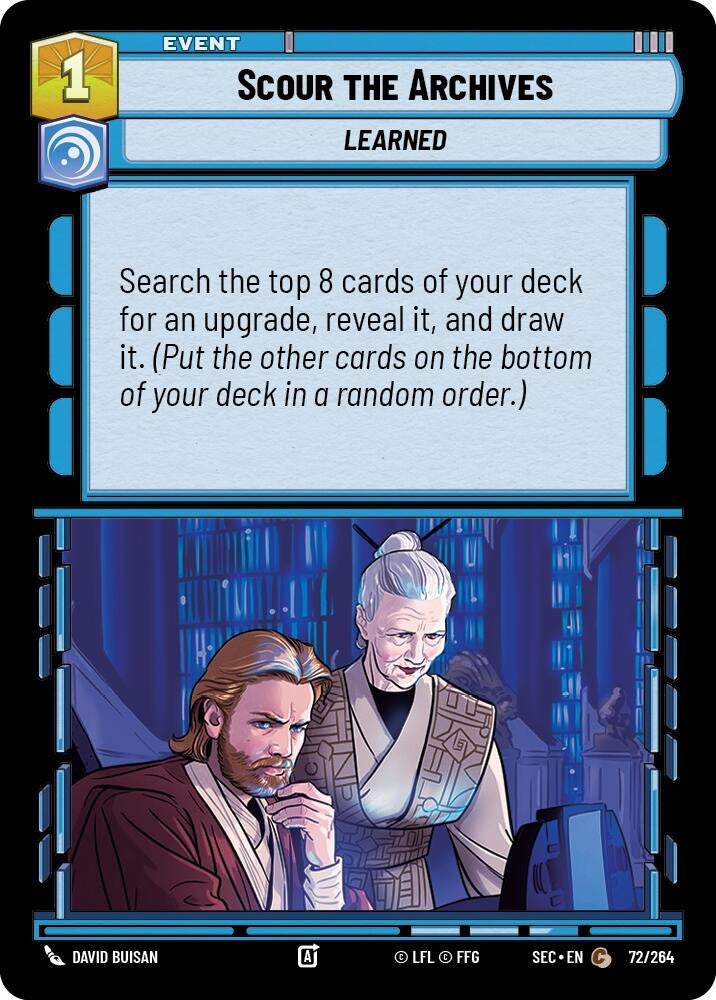 Image for Scour the Archives (72/264) (SEC) - Star Wars: Unlimited