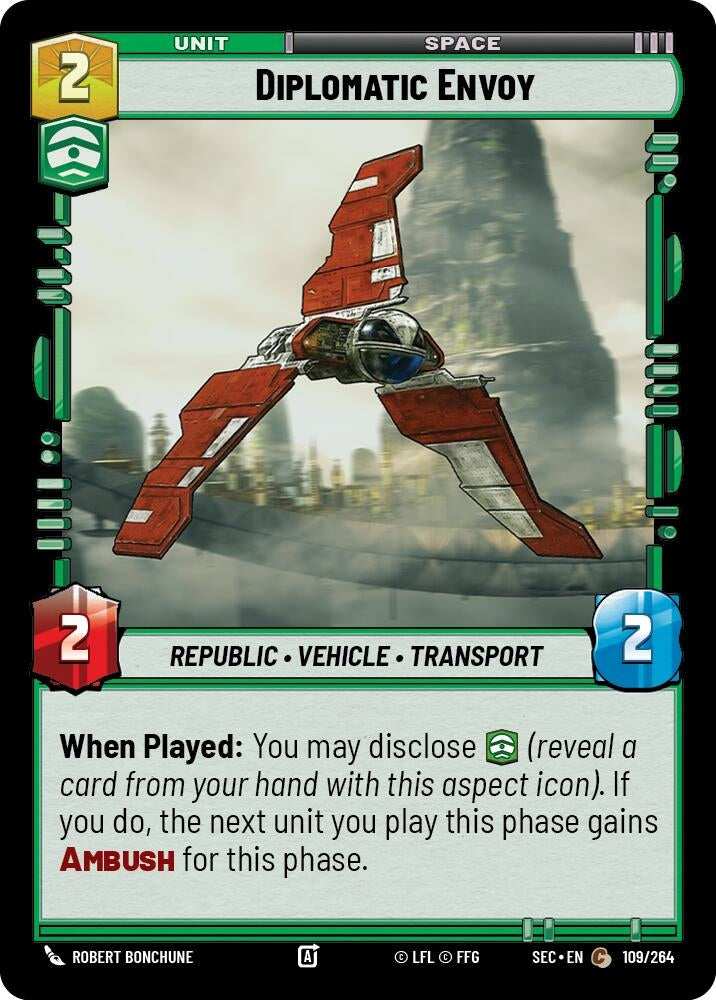 Image for Diplomatic Envoy (109/264) (SEC) - Star Wars: Unlimited