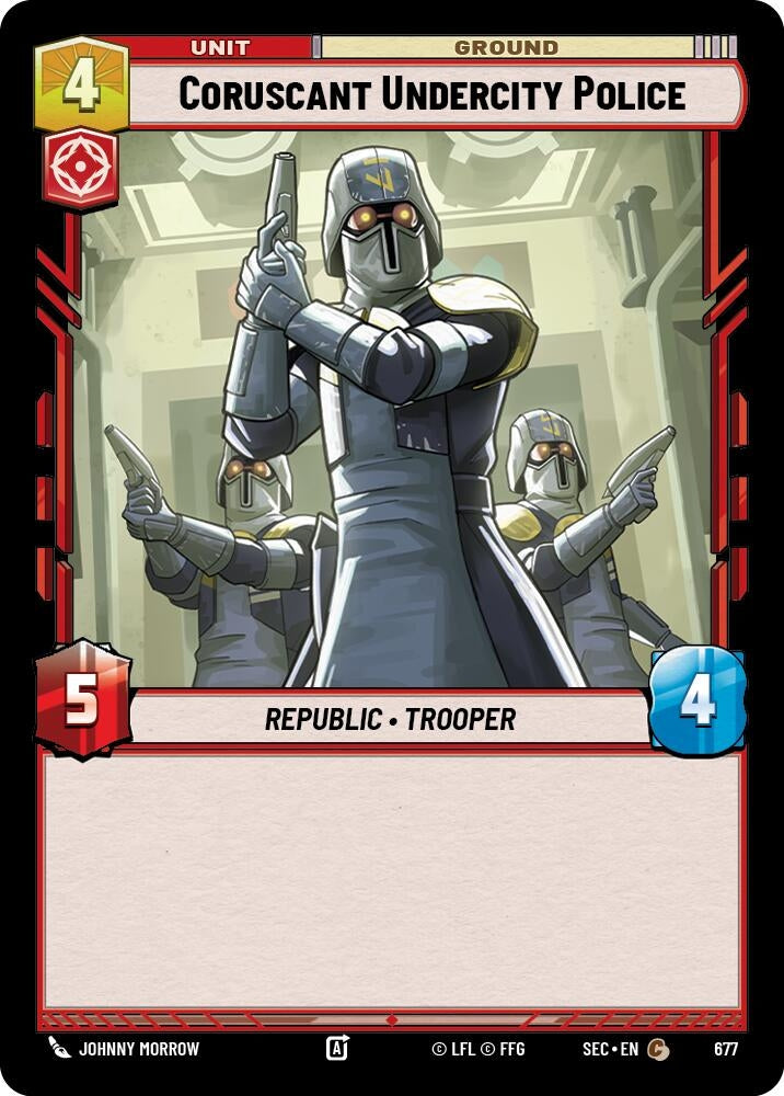 Image for Coruscant Undercity Police (167/264) (SEC) - Star Wars: Unlimited