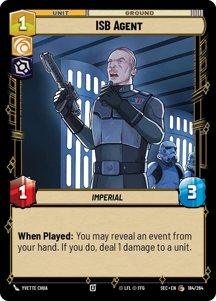 Image for ISB Agent (184/264) (SEC) - Star Wars: Unlimited