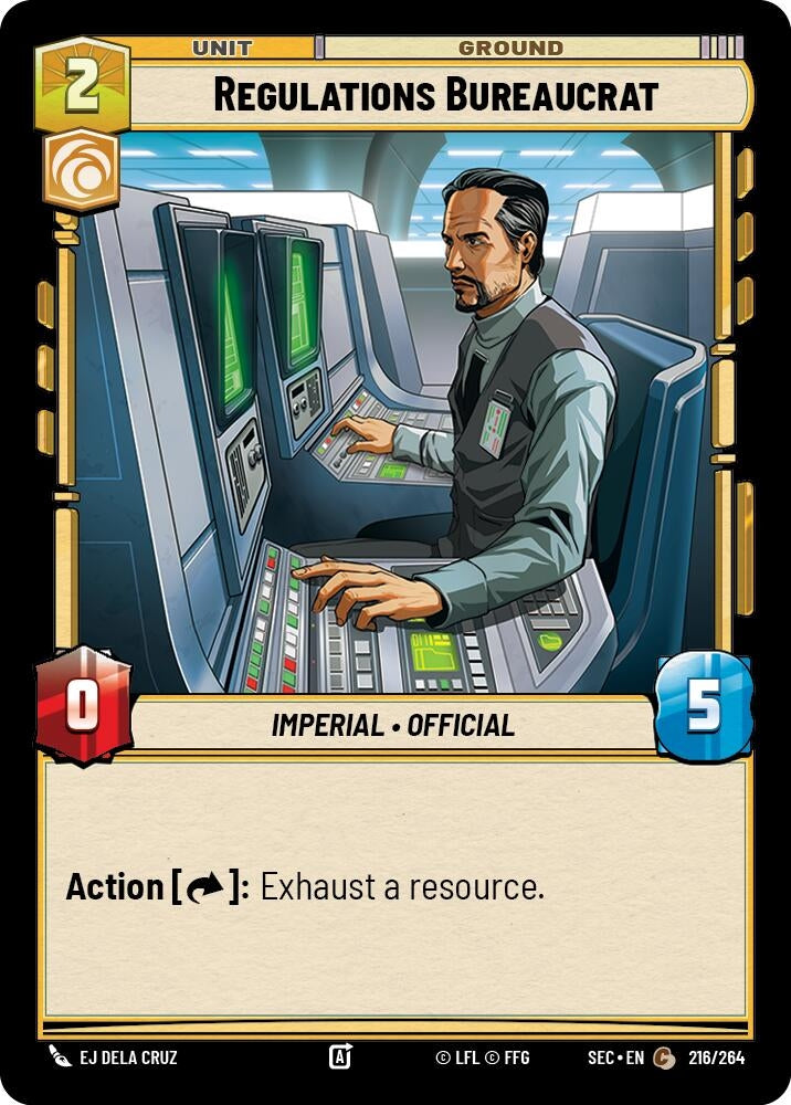 Image for Regulations Bureaucrat (216/264) (SEC) - Star Wars: Unlimited