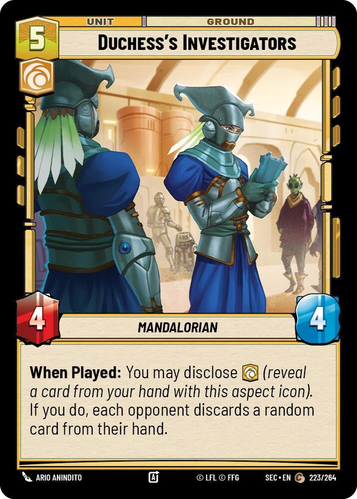 Image for Duchess's Investigators (223/264) (SEC) - Star Wars: Unlimited