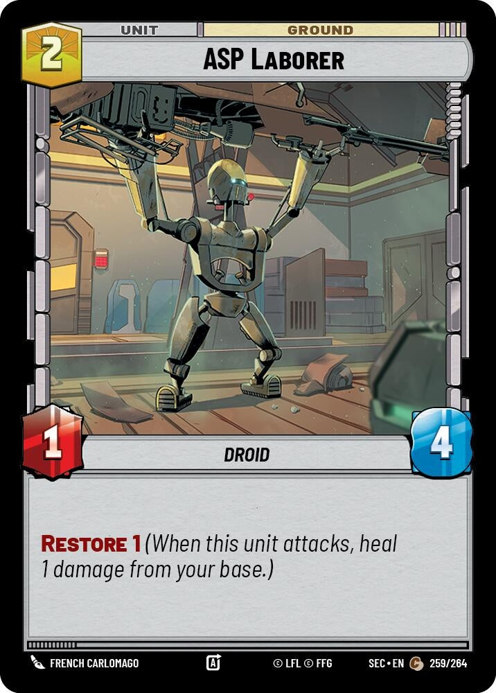 Image for ASP Laborer (259/264) (SEC) - Star Wars: Unlimited