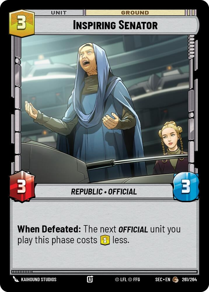 Image for Inspiring Senator (261/264) (SEC) - Star Wars: Unlimited