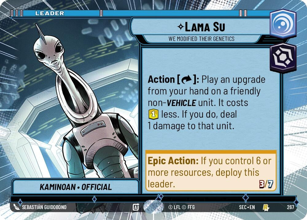 Image for Lama Su - We Modified Their Genetics (Hyperspace) (267) (SEC) - Star Wars: Unlimited