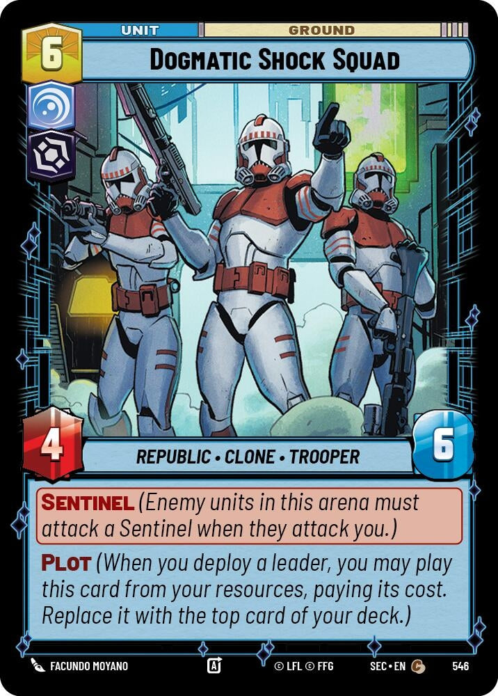 Image for Dogmatic Shock Squad (Foil) (546) (SEC) - Star Wars: Unlimited