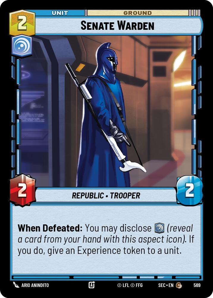 Image for Senate Warden (Foil) (569) (SEC) - Star Wars: Unlimited