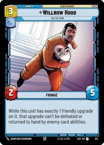 Image for Willrow Hood - On the Run (Foil) (571) (SEC) - Star Wars: Unlimited