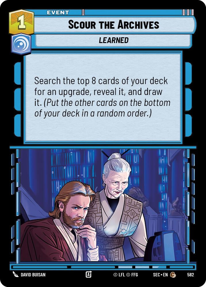 Image for Scour the Archives (Foil) (582) (SEC) - Star Wars: Unlimited