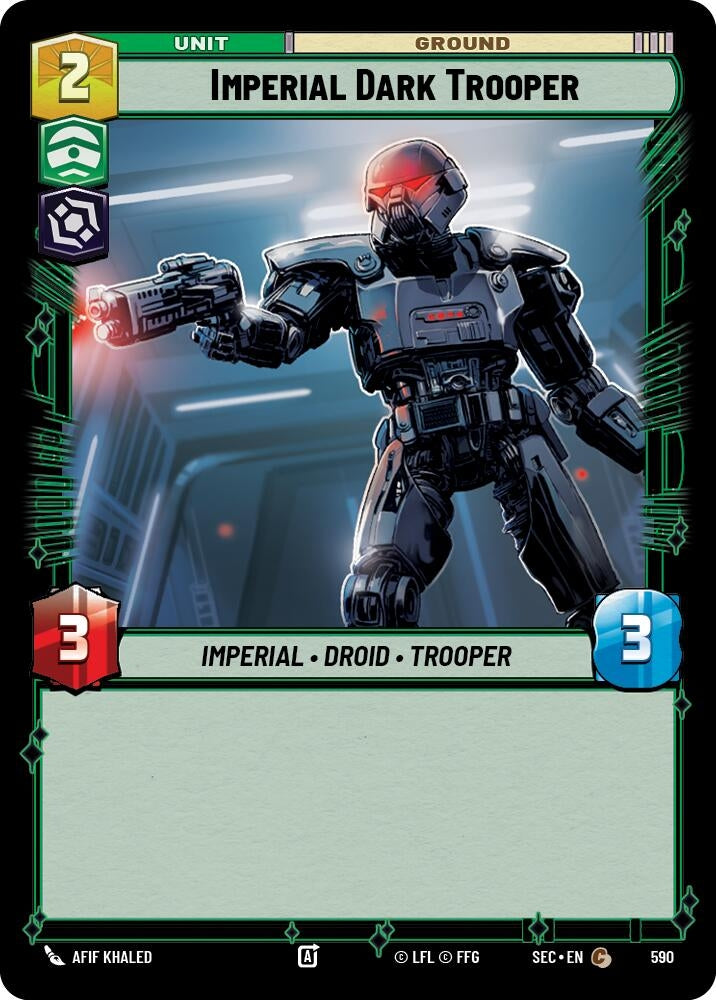 Image for Imperial Dark Trooper (Foil) (590) (SEC) - Star Wars: Unlimited