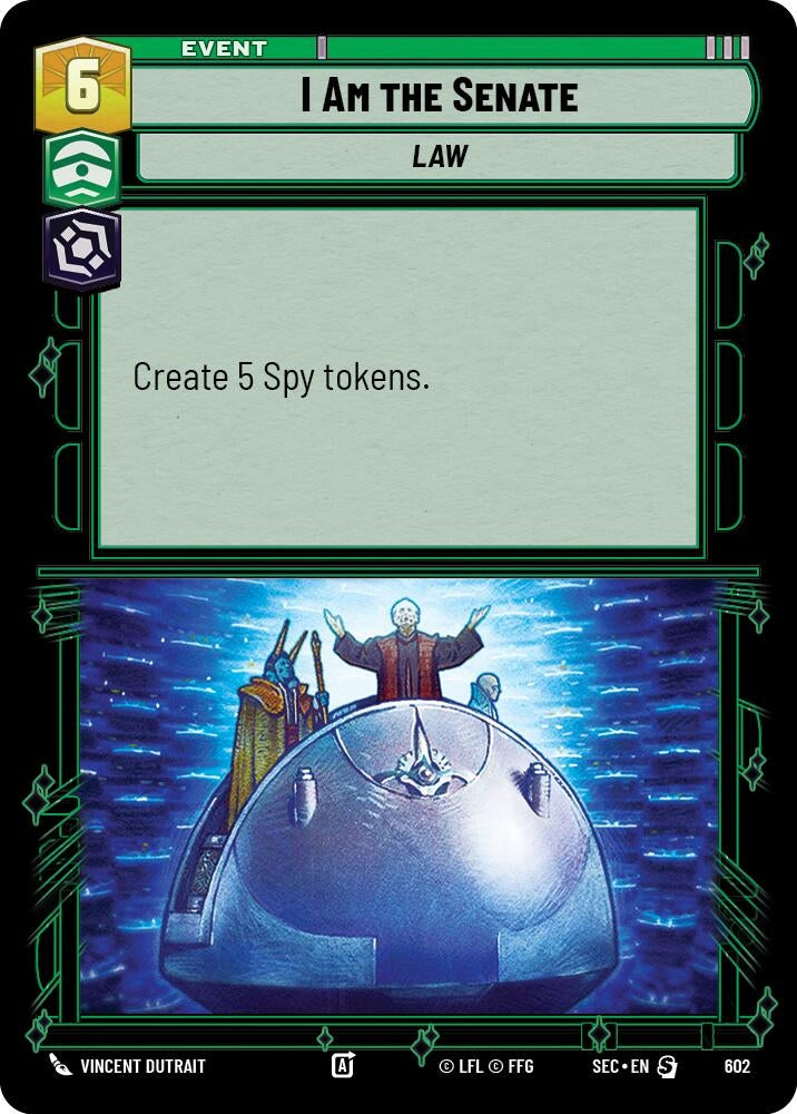 Image for I Am the Senate (Foil) (602) (SEC) - Star Wars: Unlimited