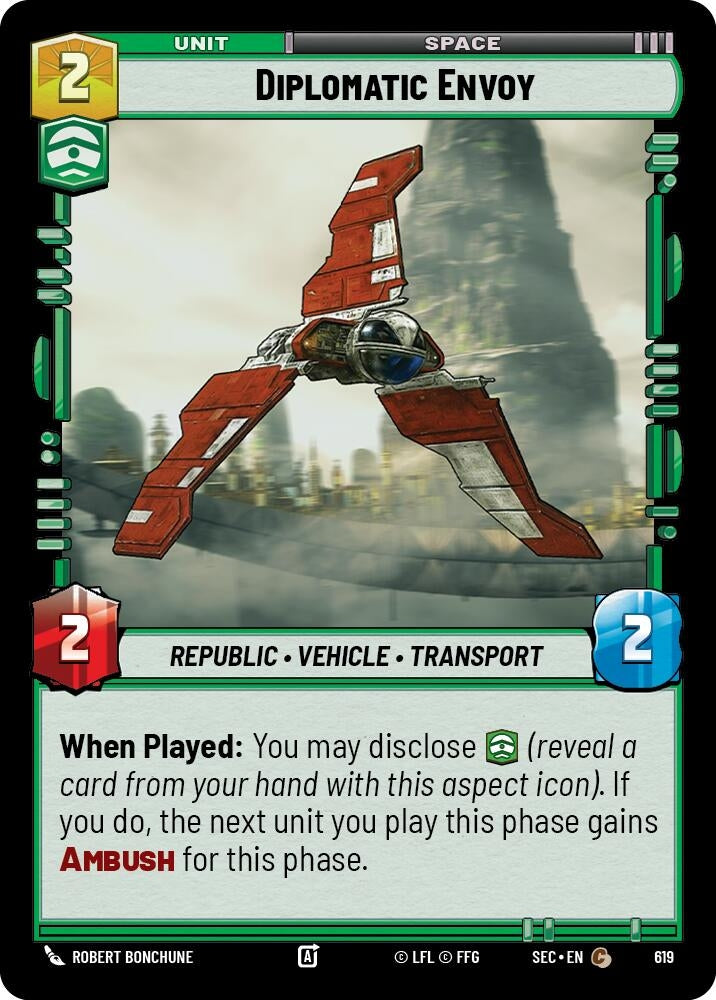 Image for Diplomatic Envoy (Foil) (619) (SEC) - Star Wars: Unlimited