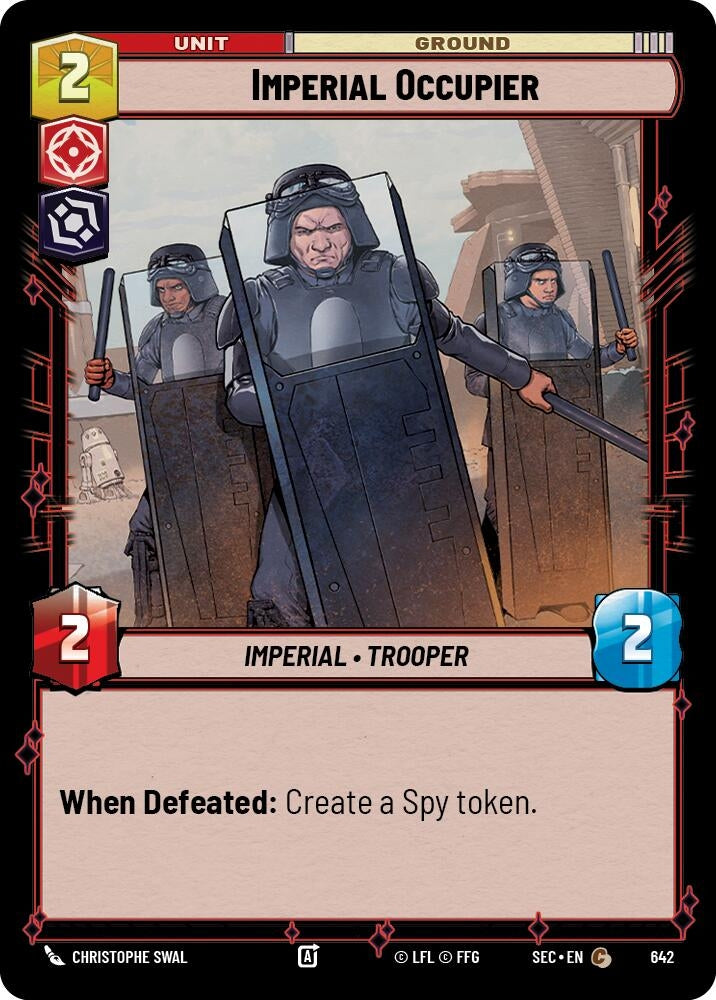 Image for Imperial Occupier (Foil) (642) (SEC) - Star Wars: Unlimited