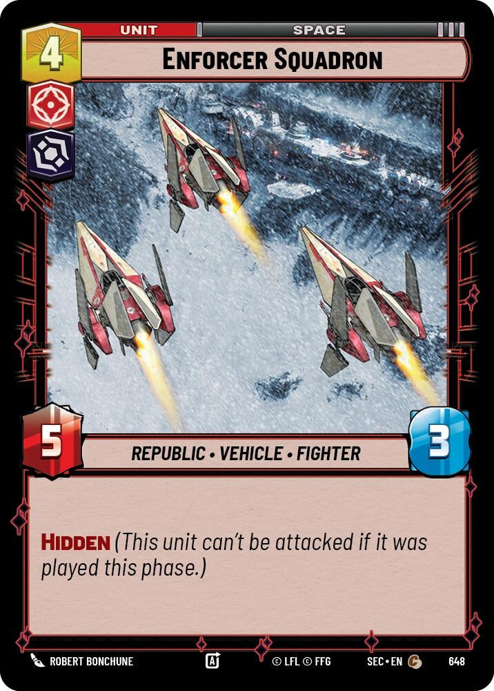 Image for Enforcer Squadron (Foil) (648) (SEC) - Star Wars: Unlimited