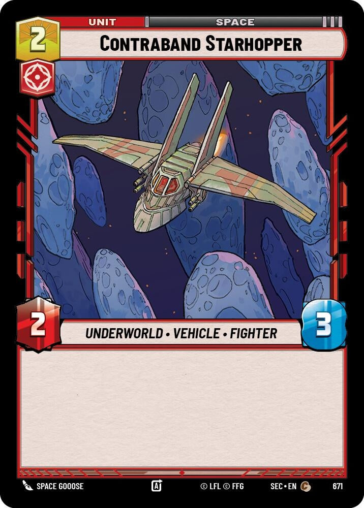 Image for Contraband Starhopper (Foil) (671) (SEC) - Star Wars: Unlimited