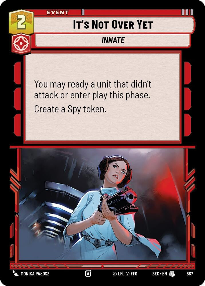 Image for It's Not Over Yet (Foil) (687) (SEC) - Star Wars: Unlimited