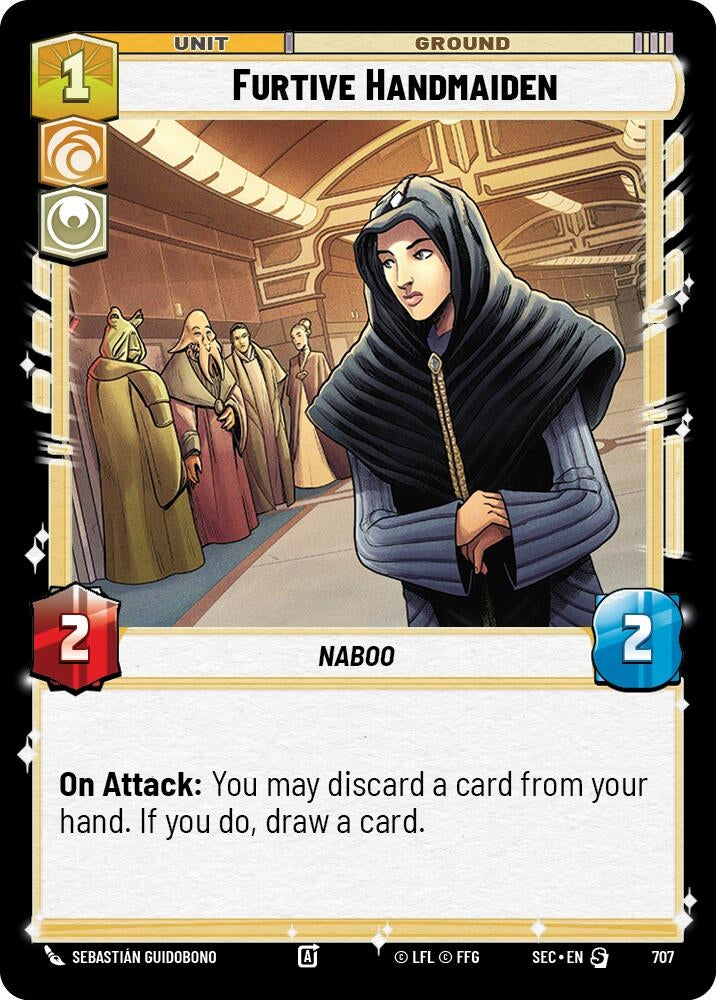 Furtive Handmaiden (Foil) (707) (SEC)