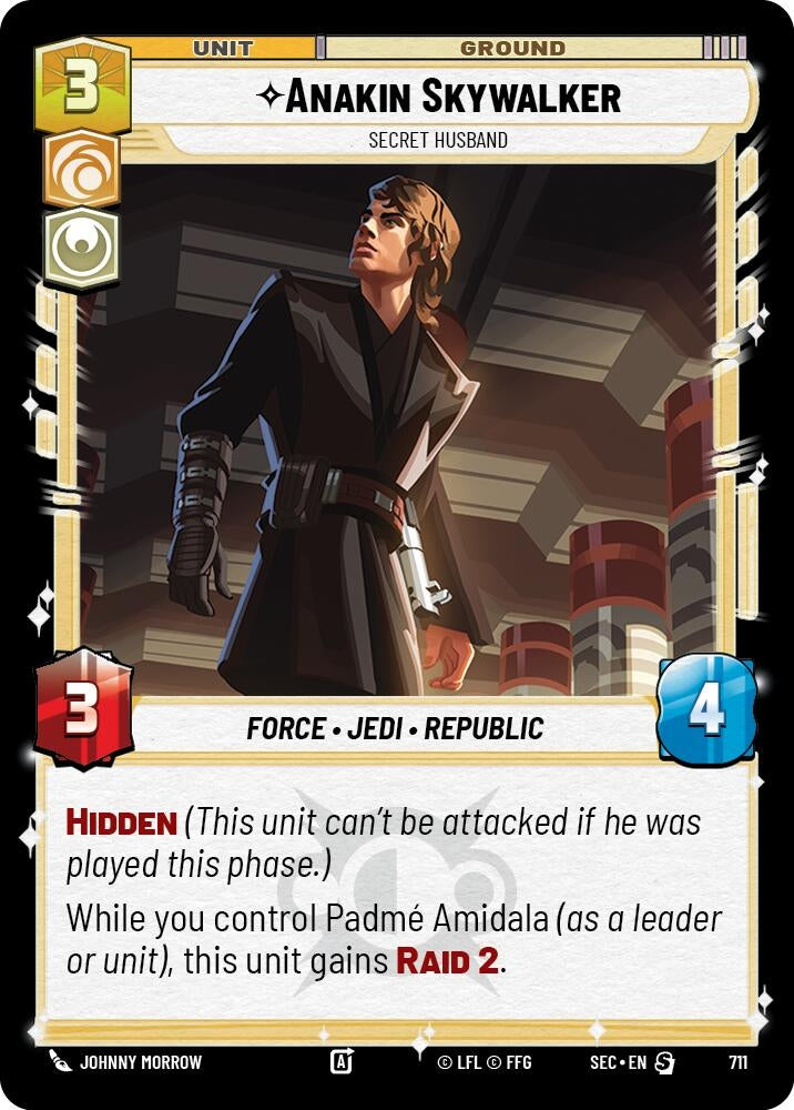 Image for Anakin Skywalker - Secret Husband (Foil) (711) (SEC) - Star Wars: Unlimited