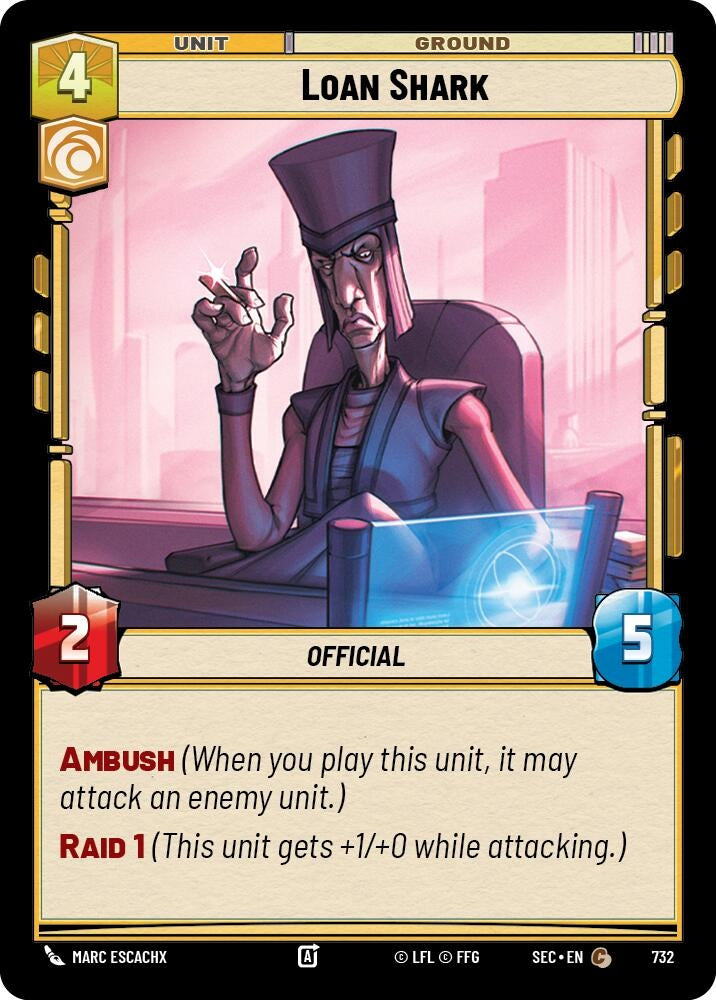 Image for Loan Shark (Foil) (732) (SEC) - Star Wars: Unlimited