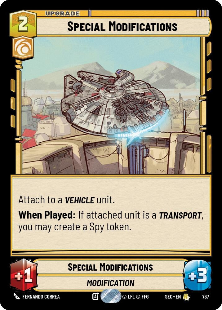 Image for Special Modifications (Foil) (737) (SEC) - Star Wars: Unlimited