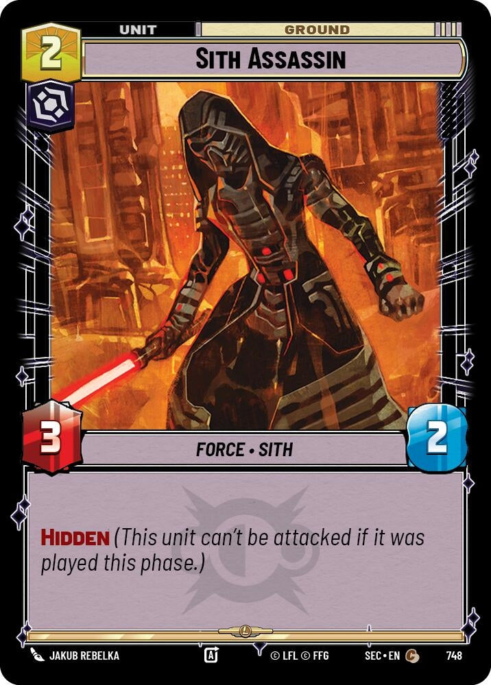 Image for Sith Assassin (Foil) (748) (SEC) - Star Wars: Unlimited