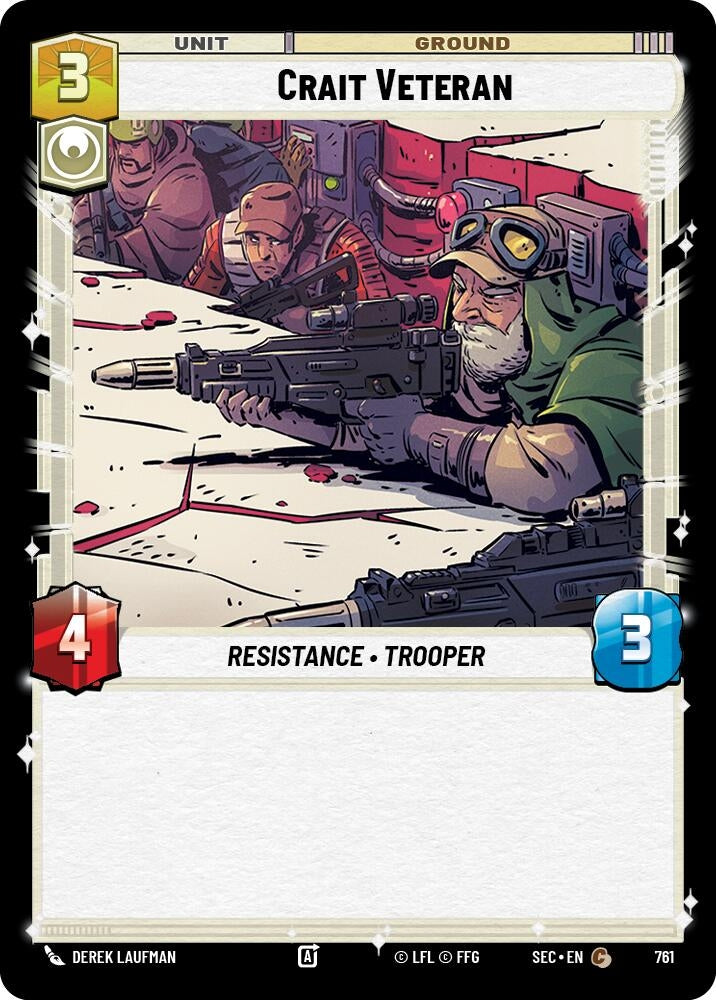 Image for Crait Veteran (Foil) (761) (SEC) - Star Wars: Unlimited