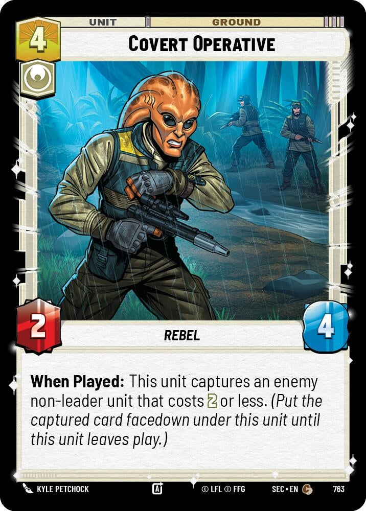 Image for Covert Operative (Foil) (763) (SEC) - Star Wars: Unlimited