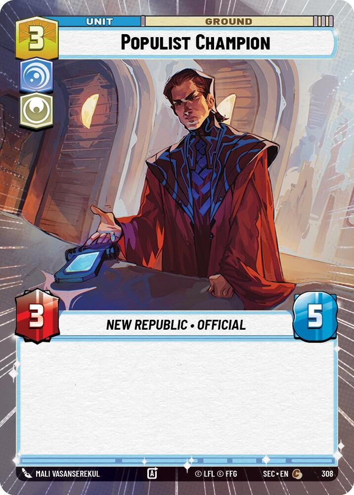 Image for Populist Champion (Hyperspace) (308) (SEC) - Star Wars: Unlimited