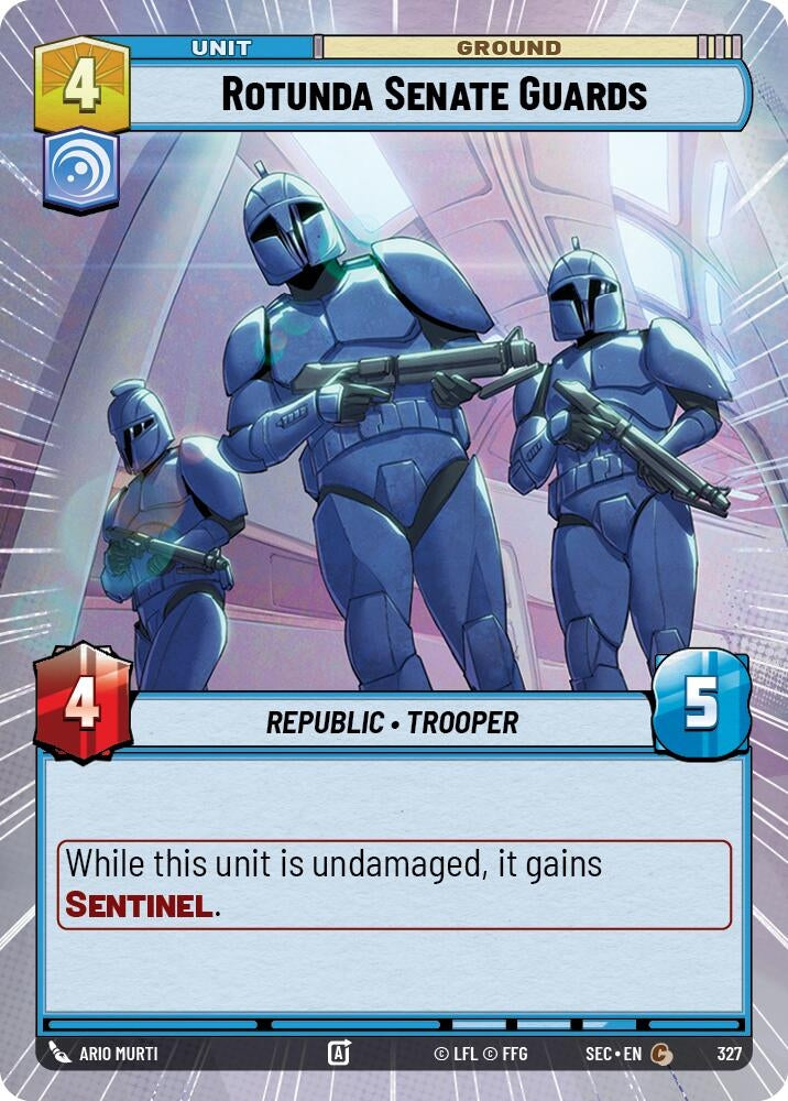 Image for Rotunda Senate Guards (Hyperspace) (327) (SEC) - Star Wars: Unlimited
