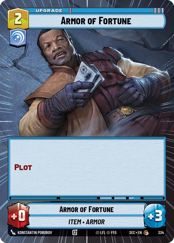 Image for Armor of Fortune (Hyperspace) (334) (SEC) - Star Wars: Unlimited