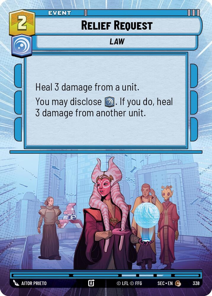 Image for Relief Request (Hyperspace) (338) (SEC) - Star Wars: Unlimited