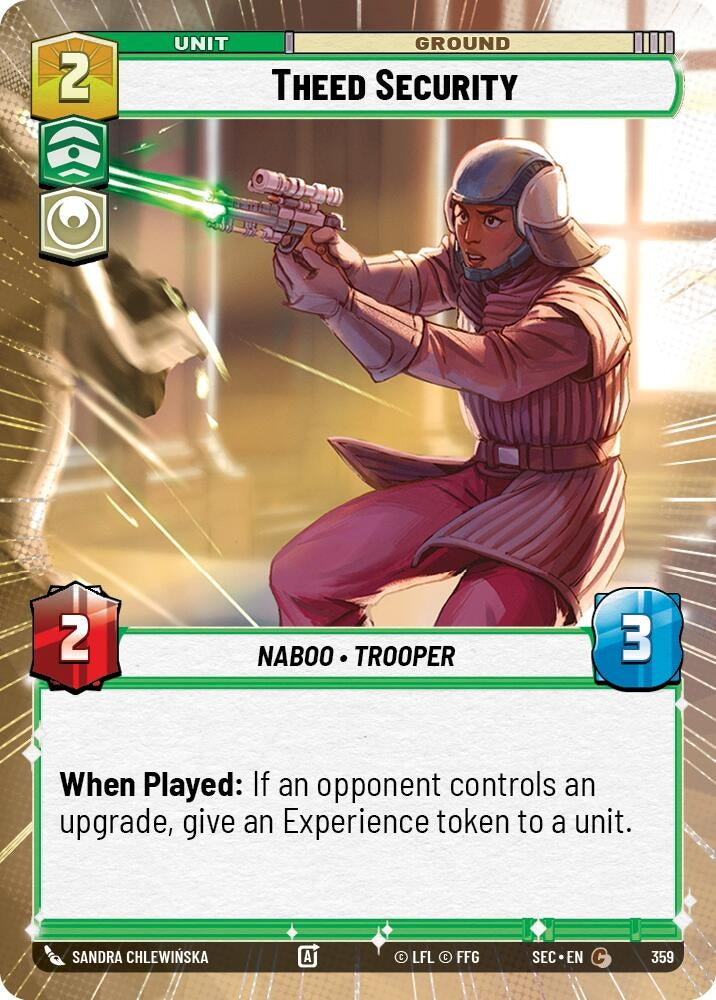 Image for Theed Security (Hyperspace) (359) (SEC) - Star Wars: Unlimited