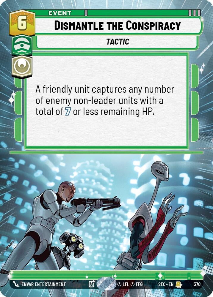Image for Dismantle the Conspiracy (Hyperspace) (370) (SEC) - Star Wars: Unlimited