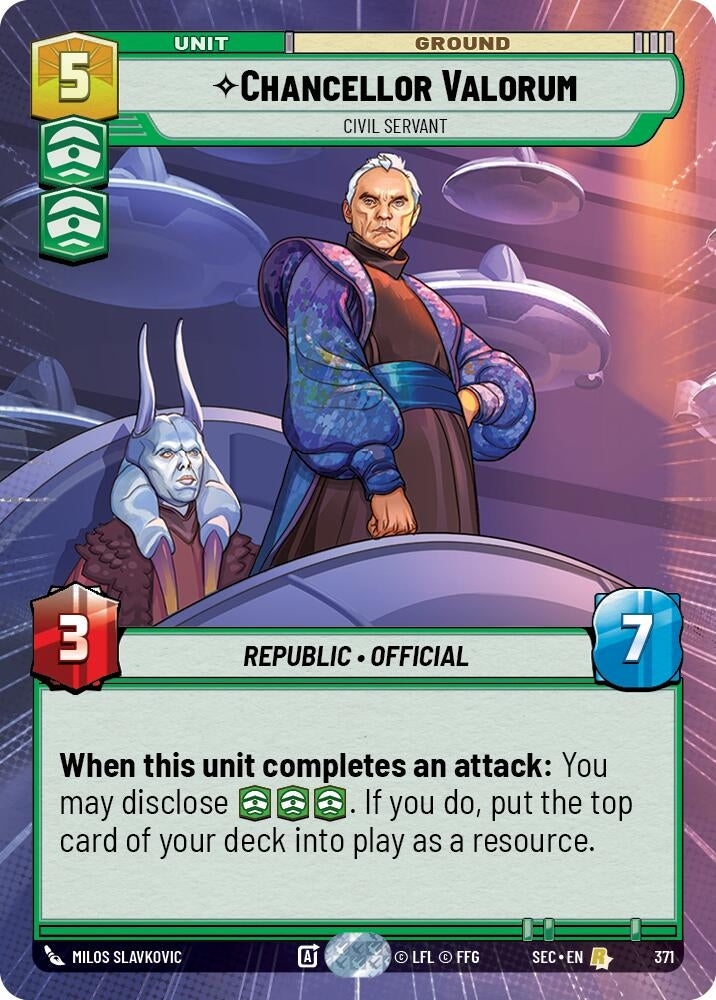 Chancellor Valorum - Civil Servant (Hyperspace) (371) (SEC)