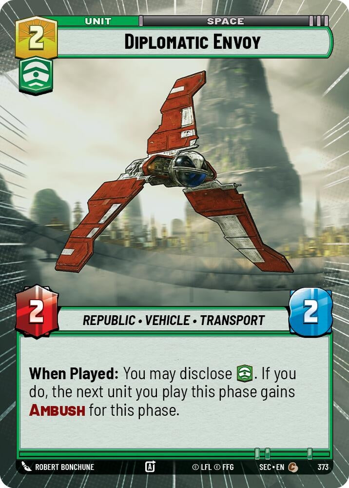 Image for Diplomatic Envoy (Hyperspace) (373) (SEC) - Star Wars: Unlimited