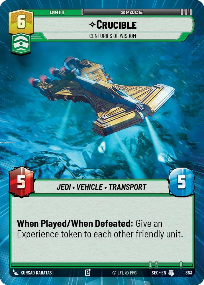 Image for Crucible - Centuries of Wisdom (Hyperspace) (383) (SEC) - Star Wars: Unlimited