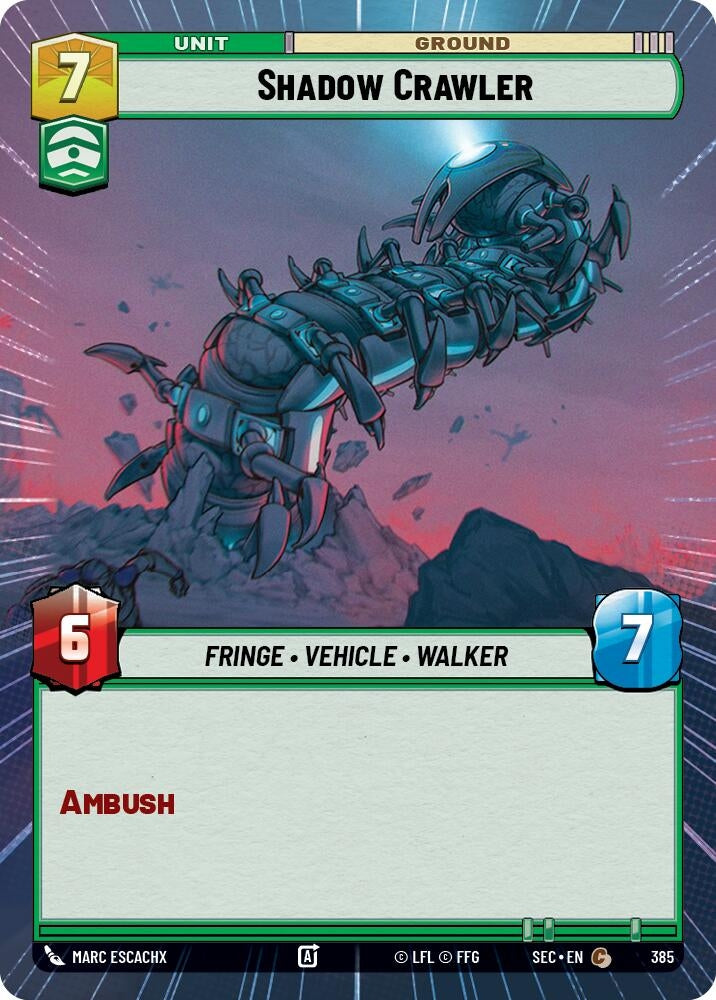 Image for Shadow Crawler (Hyperspace) (385) (SEC) - Star Wars: Unlimited