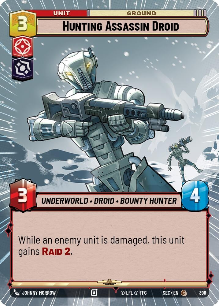 Image for Hunting Assassin Droid (Hyperspace) (398) (SEC) - Star Wars: Unlimited