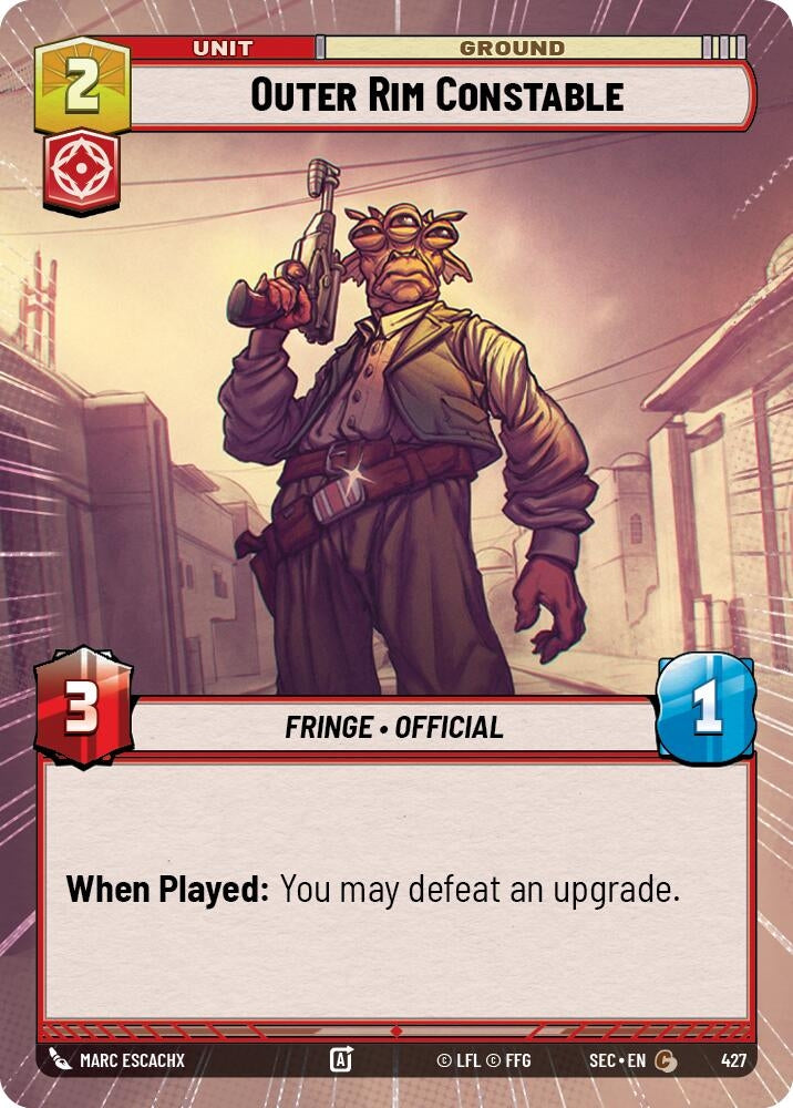 Image for Outer Rim Constable (Hyperspace) (427) (SEC) - Star Wars: Unlimited