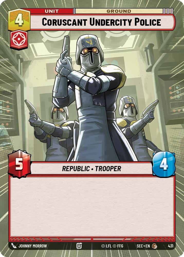 Image for Coruscant Undercity Police (Hyperspace) (431) (SEC) - Star Wars: Unlimited