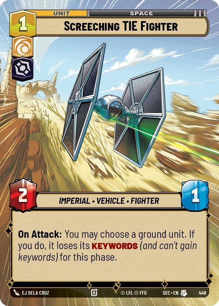 Screeching TIE Fighter (Hyperspace) (449) (SEC)