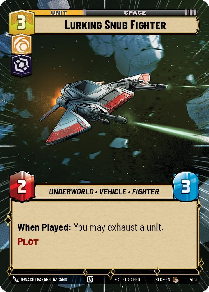 Image for Lurking Snub Fighter (Hyperspace) (453) (SEC) - Star Wars: Unlimited
