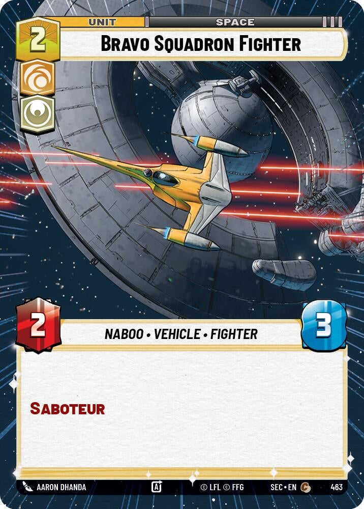 Image for Bravo Squadron Fighter (Hyperspace) (463) (SEC) - Star Wars: Unlimited